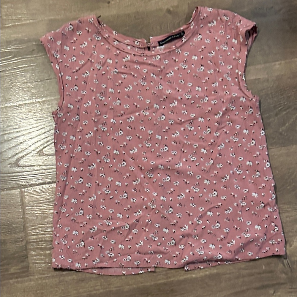 Abercrombie & Fitch Pink Floral Blouse